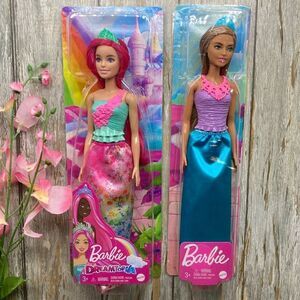 Barbie Dreamtopia Brunette & Dark Pink Hair Dolls 2-Pack